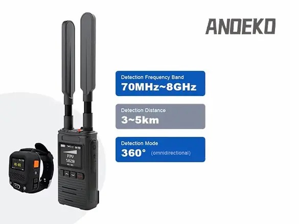 ANOEKO-T2 Handheld Drone Detector | 0~8GHz Full-Ba