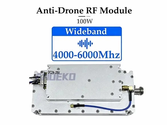 4000-6000MHz 100W GaN RF Amplifier Module with Circulator | Anti UAV FPV Module
