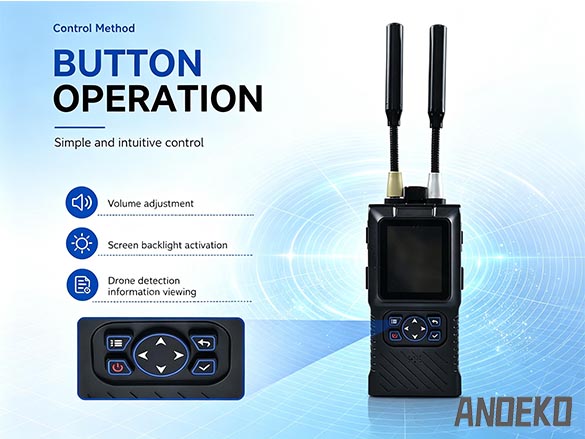 AOK-T8 0-8000MHz Full-Spectrum Portable Drone Dete