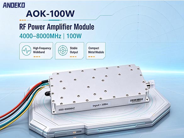 AOK-L-100W 4000–8000MHz 100W GaN RF Power Amplifier Module | ANOEKO