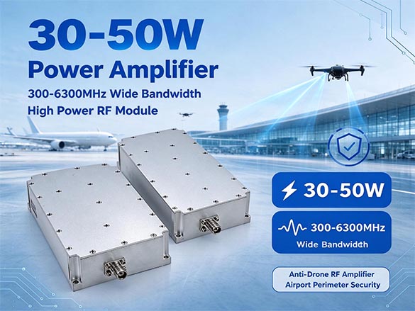 ANOEKO AOK-30W 300-6300MHz GaN RF Power Amplifier 
